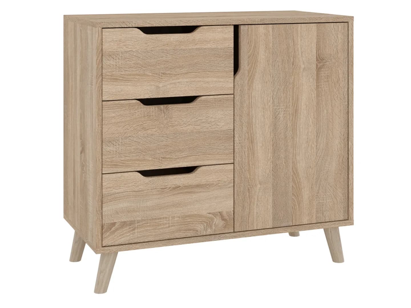 Komoda K-3+1 Retro Komodos Miegamojo baldai Svetainės baldai Vaikų baldai