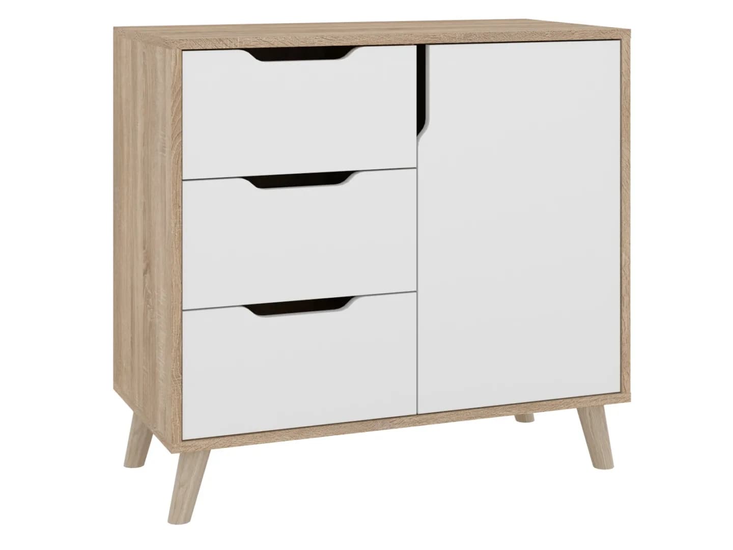 Komoda K-3+1 Retro Komodos Miegamojo baldai Svetainės baldai Vaikų baldai