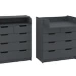 Komoda K-3+3 Swaddle Komodos Miegamojo baldai Vaikų baldai thumbnail