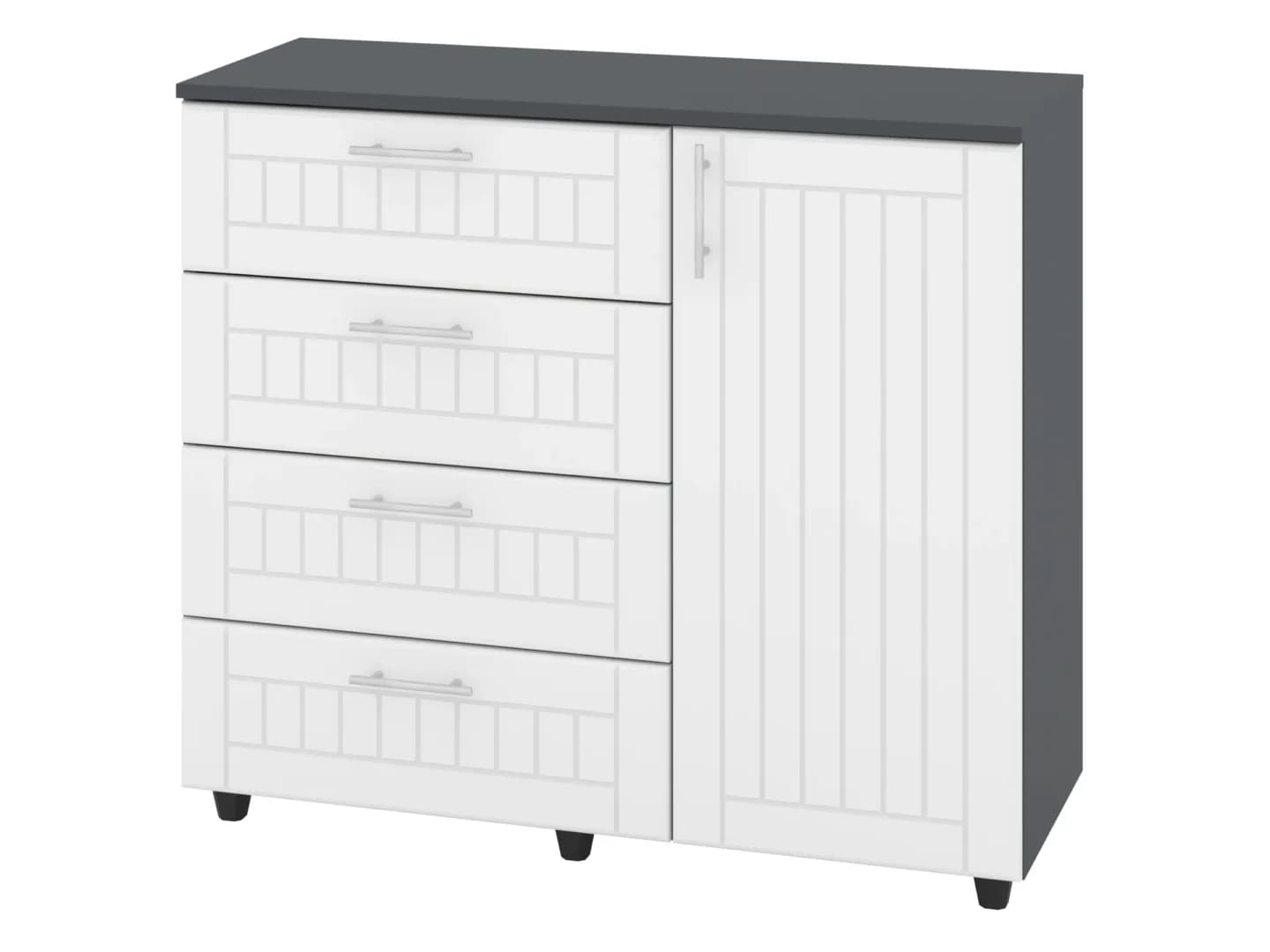 Komoda K-4+1 MDF Komodos Miegamojo baldai Svetainės baldai Vaikų baldai