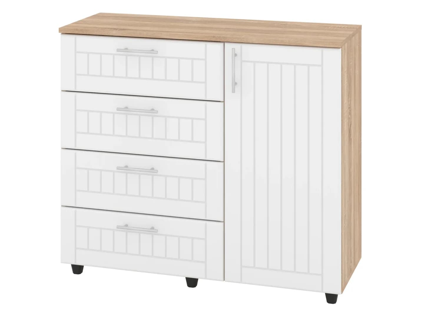 Komoda K-4+1 MDF Komodos Miegamojo baldai Svetainės baldai Vaikų baldai