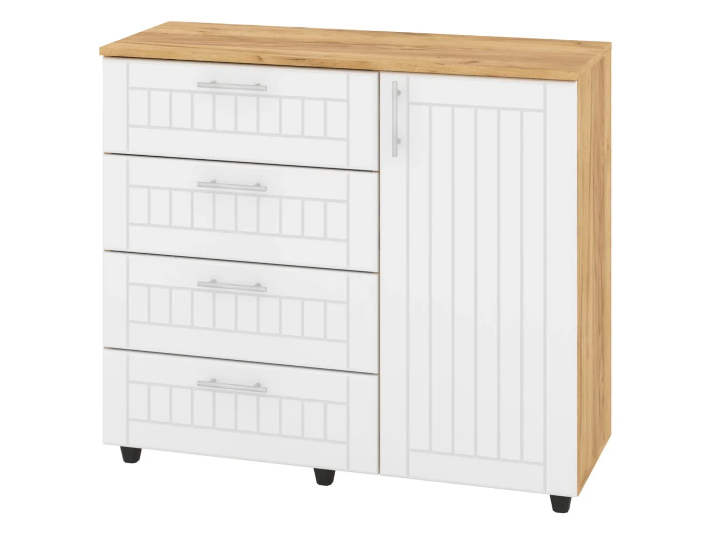 Komoda K-4+1 MDF Komodos Miegamojo baldai Svetainės baldai Vaikų baldai