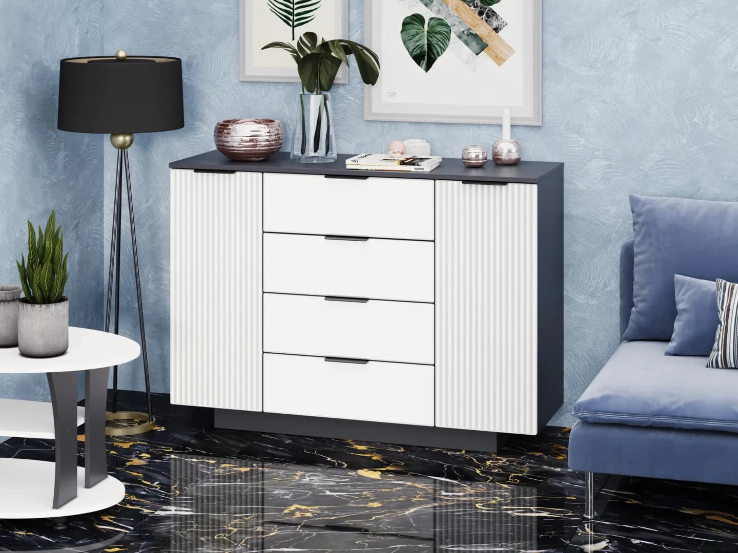 Komoda K-6 MDF Komodos Miegamojo baldai Svetainės baldai Vaikų baldai