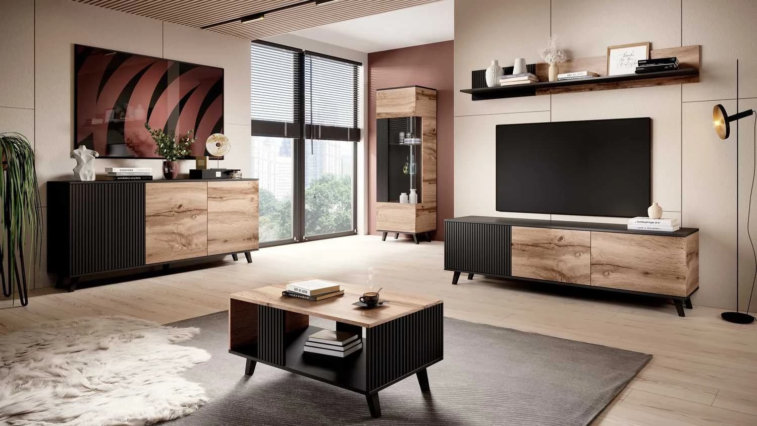 TV staliukas RANDOM RTV-2 Svetainės baldai TV staliukai