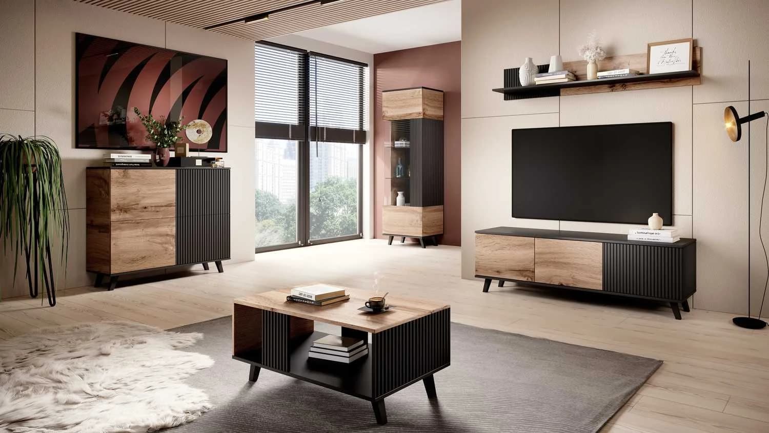 Vitrina RANDOM W-1 Svetainės baldai Vitrinos