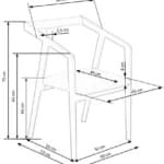 Kėdė AZUL Kėdės Virtuvės baldai thumbnail