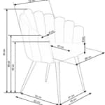 Kėdė K410 Kėdės Virtuvės baldai thumbnail