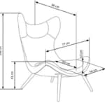 Fotelis ATLANTIS Foteliai Svetainės baldai thumbnail