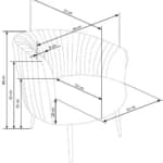 Fotelis CROWN Foteliai Svetainės baldai thumbnail