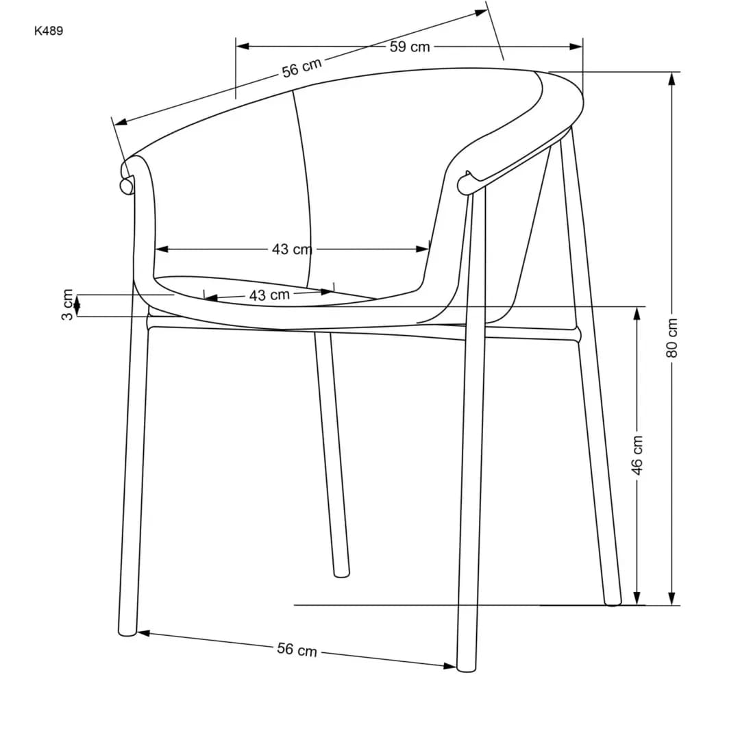 Kėdė K489 Kėdės Virtuvės baldai