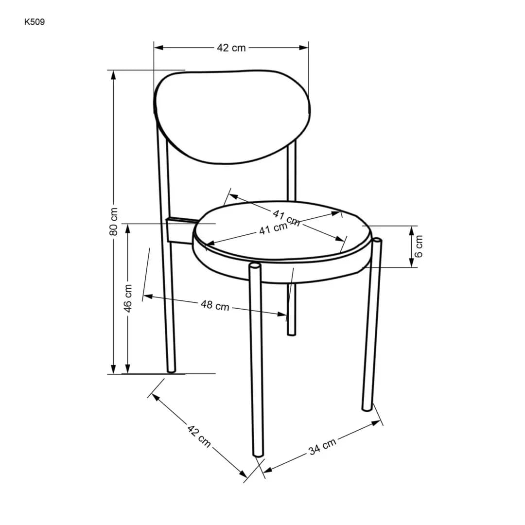 Kėdė K509 Kėdės Virtuvės baldai