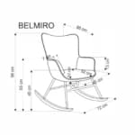 Fotelis BELMIRO Foteliai Svetainės baldai thumbnail