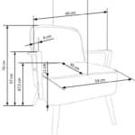 Fotelis PASTORE Foteliai Svetainės baldai thumbnail