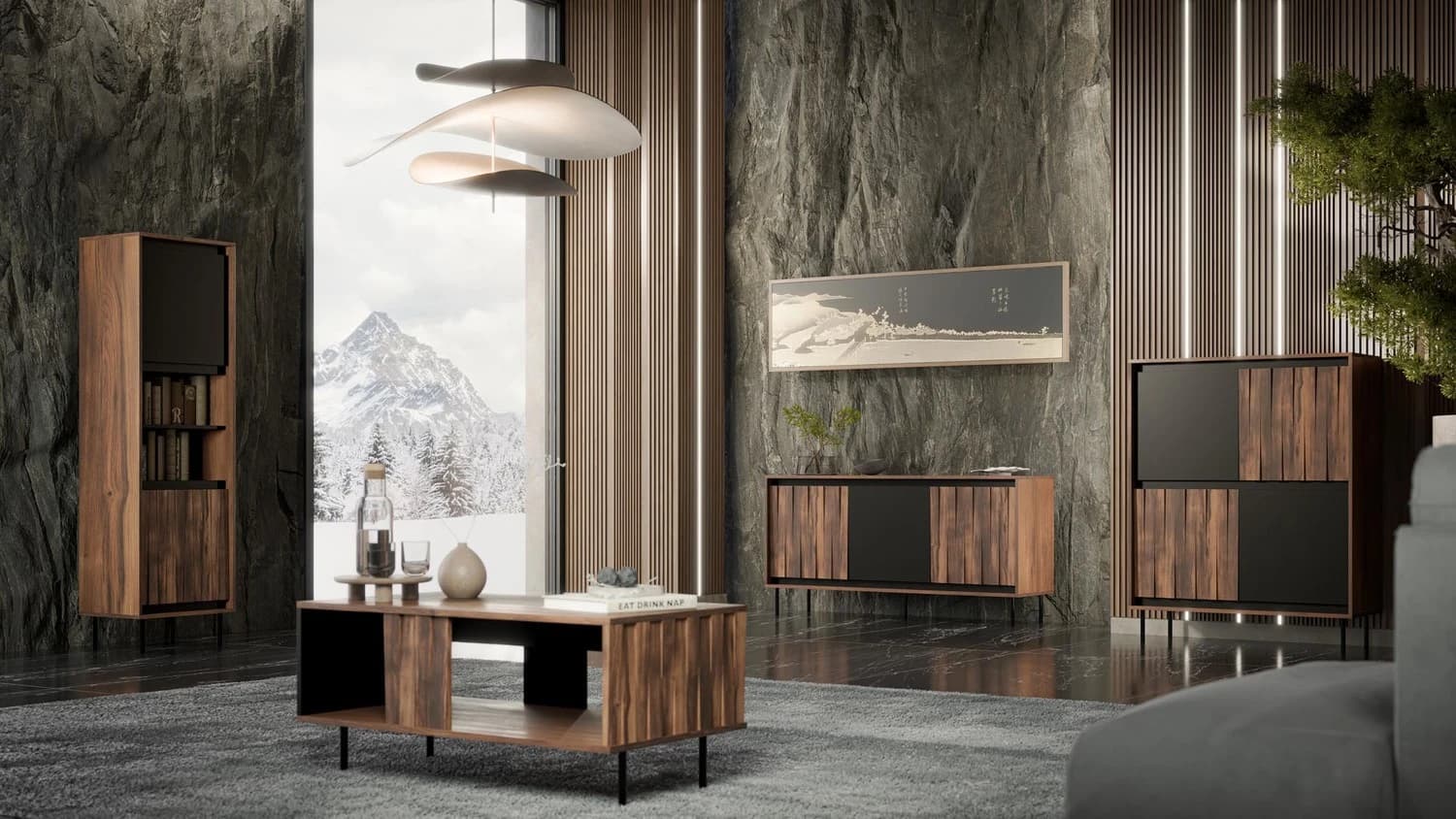 TV staliukas SWING RTV-1 Svetainės baldai TV staliukai