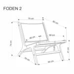 Fotelis FODEN Foteliai Svetainės baldai thumbnail