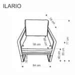 Fotelis ILARIO Foteliai Svetainės baldai thumbnail