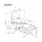 Fotelis DARIO Foteliai Svetainės baldai thumbnail