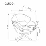 Fotelis GUIDO Foteliai Svetainės baldai thumbnail