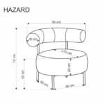 Fotelis HAZARD Foteliai Svetainės baldai thumbnail