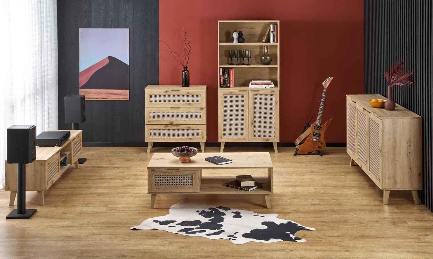 Vitrina BORNEO REG-1 Svetainės baldai Vitrinos