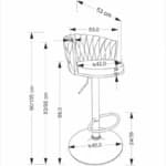 Baro kėdė H125 Baro kėdės Virtuvės baldai thumbnail