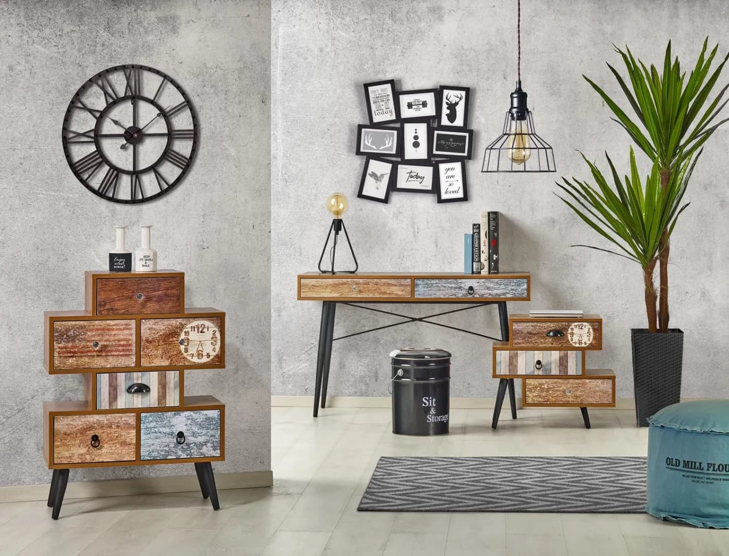 Kosmetinis staliukas MEZO B1 Kosmetiniai staliukai Miegamojo baldai