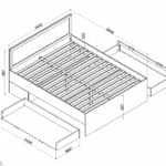 Lova BORNEO Lovos Miegamojo baldai thumbnail