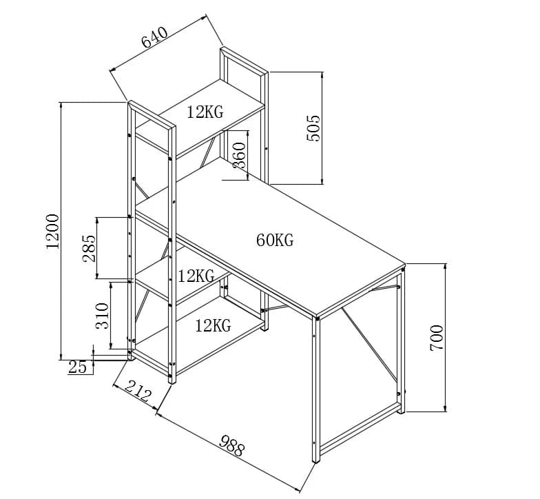 Stalas NARVIK B1 Stalai vaikams Vaikų baldai