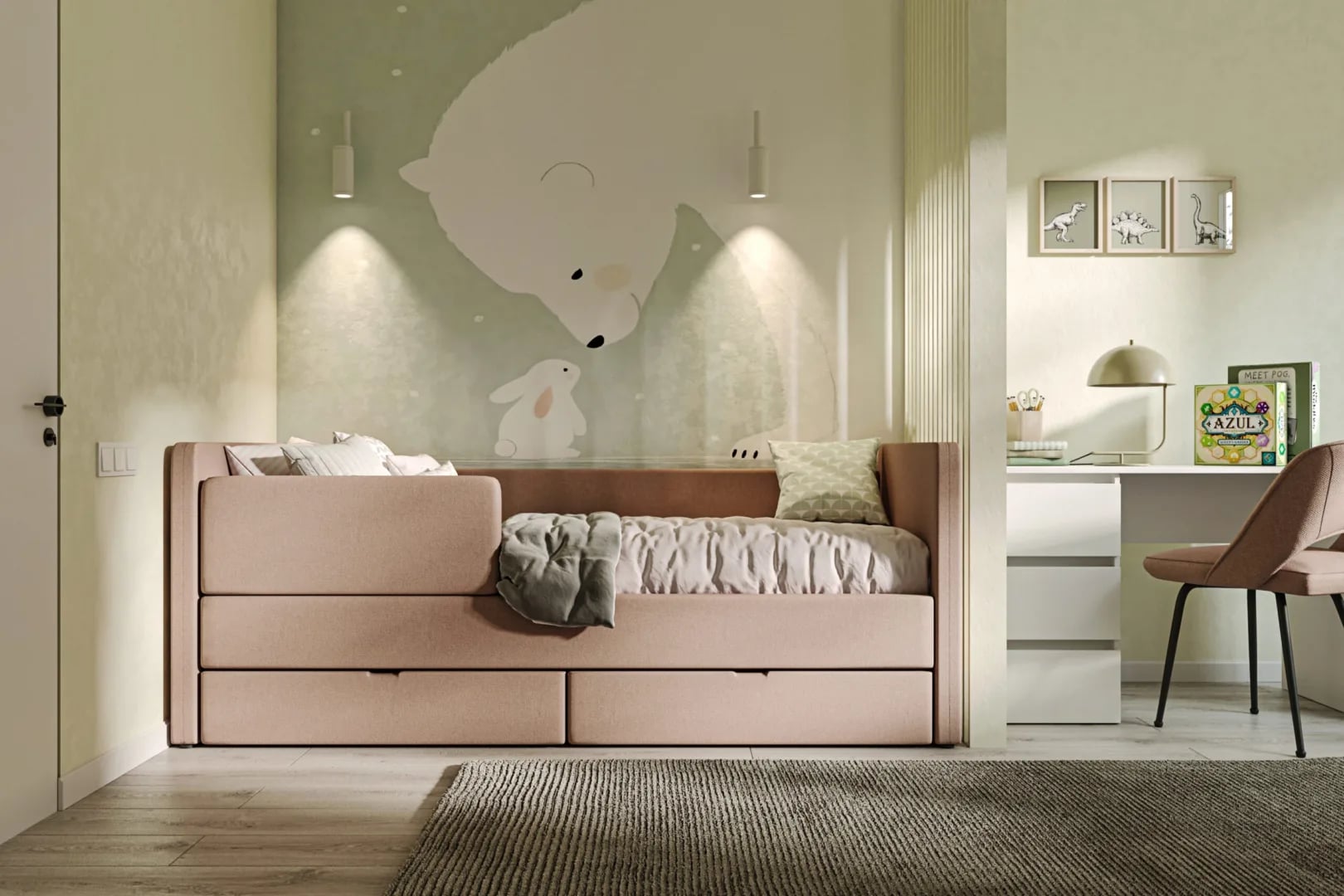 Vaikiška lova Elsa Vaikiškos lovos Vaikų baldai