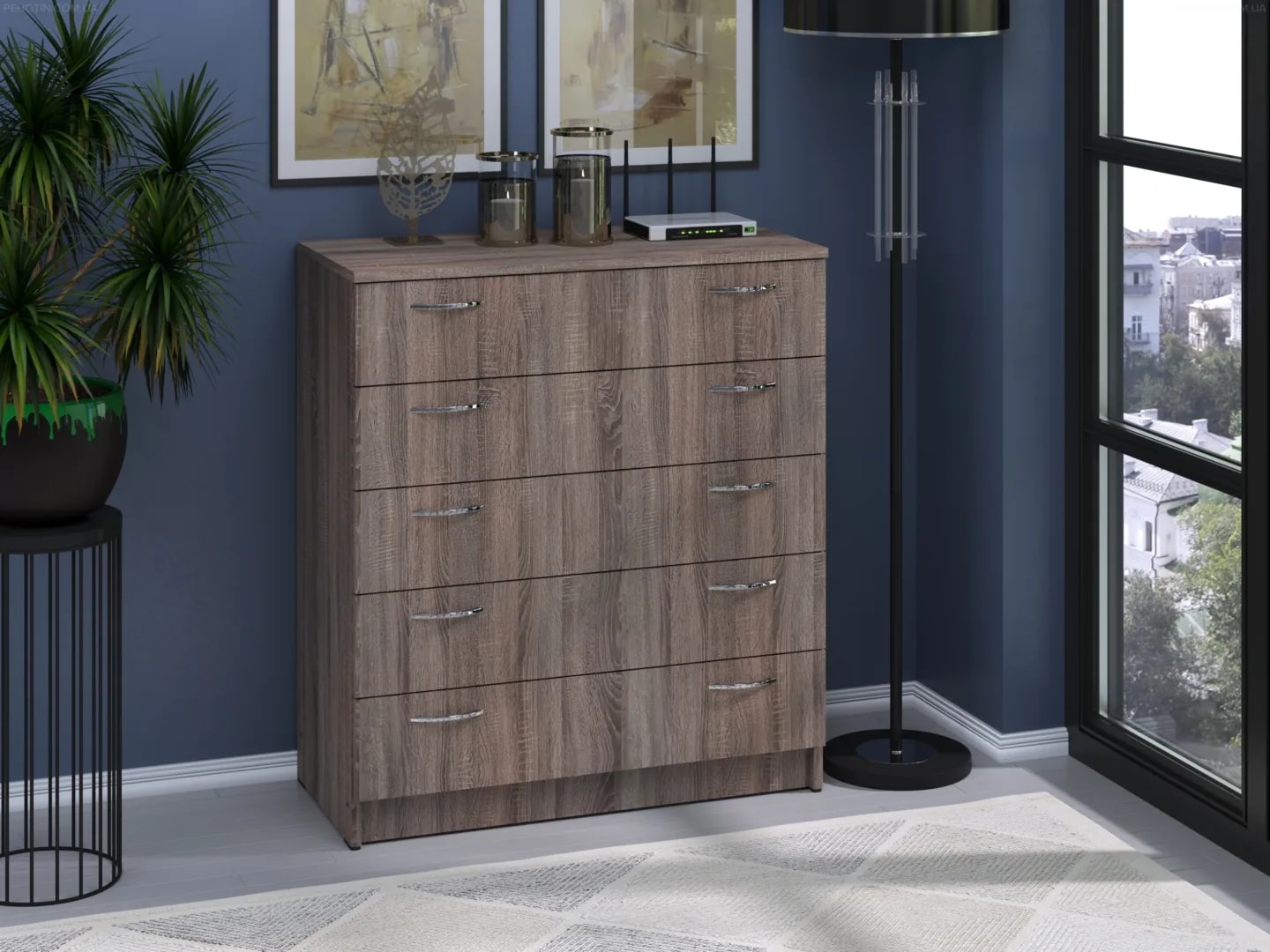 Komoda K-5 Komodos Miegamojo baldai Svetainės baldai Vaikų baldai