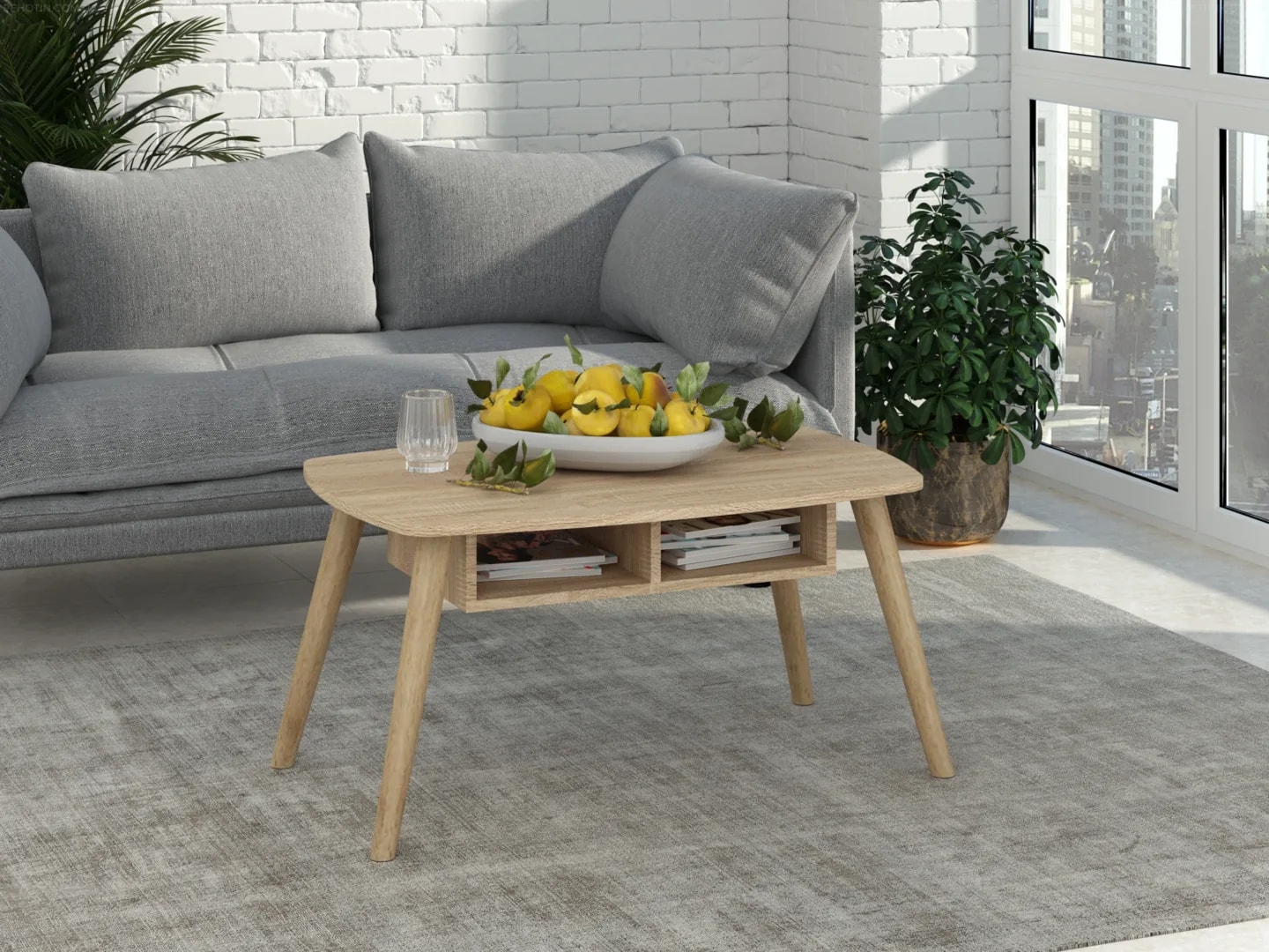 Žurnalinis staliukas Retro Svetainės baldai Žurnaliniai staliukai