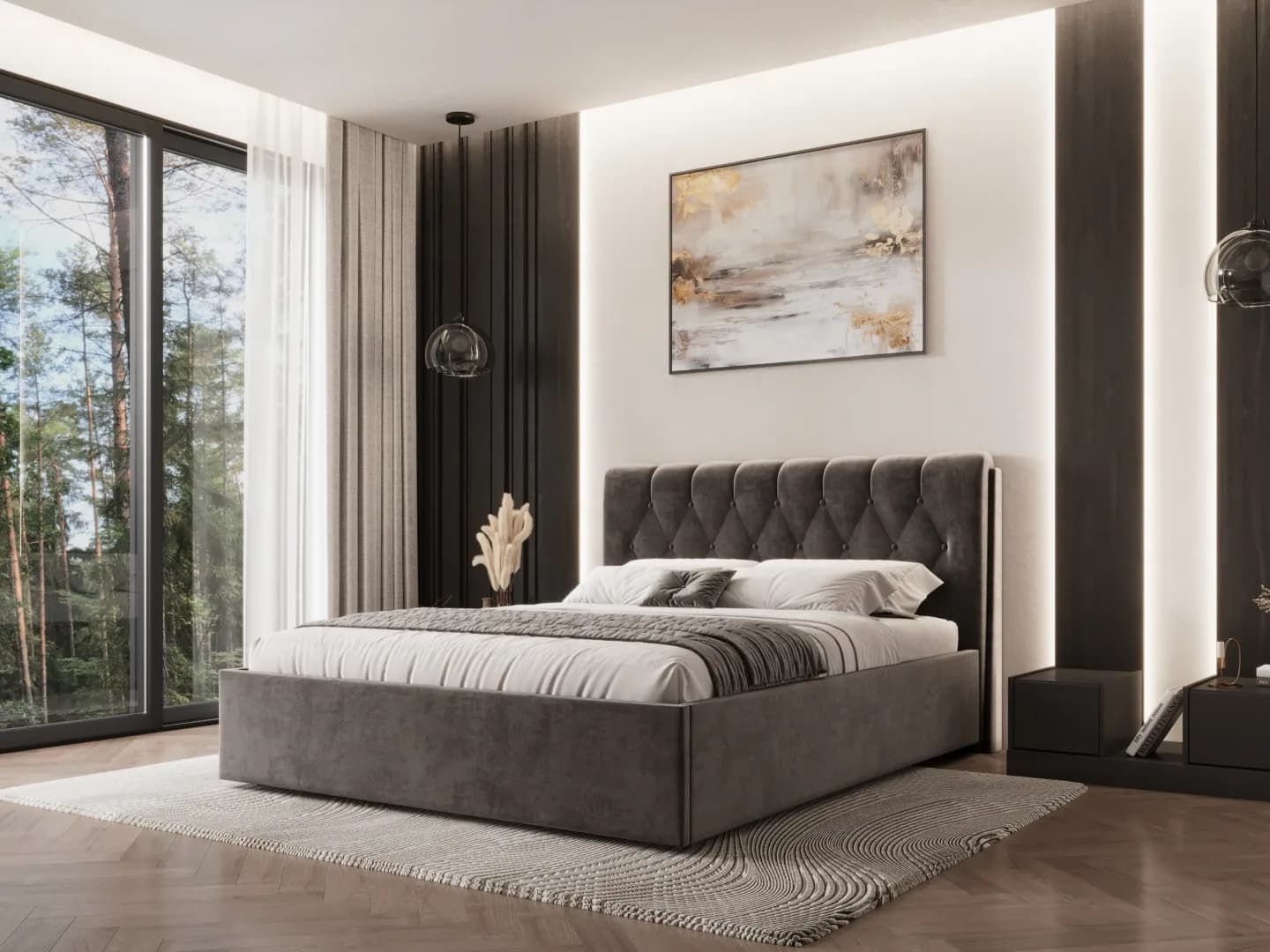 Lova Glorija Lovos Miegamojo baldai