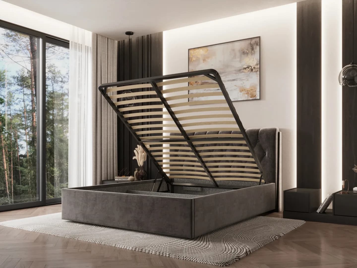 Lova Glorija Lovos Miegamojo baldai