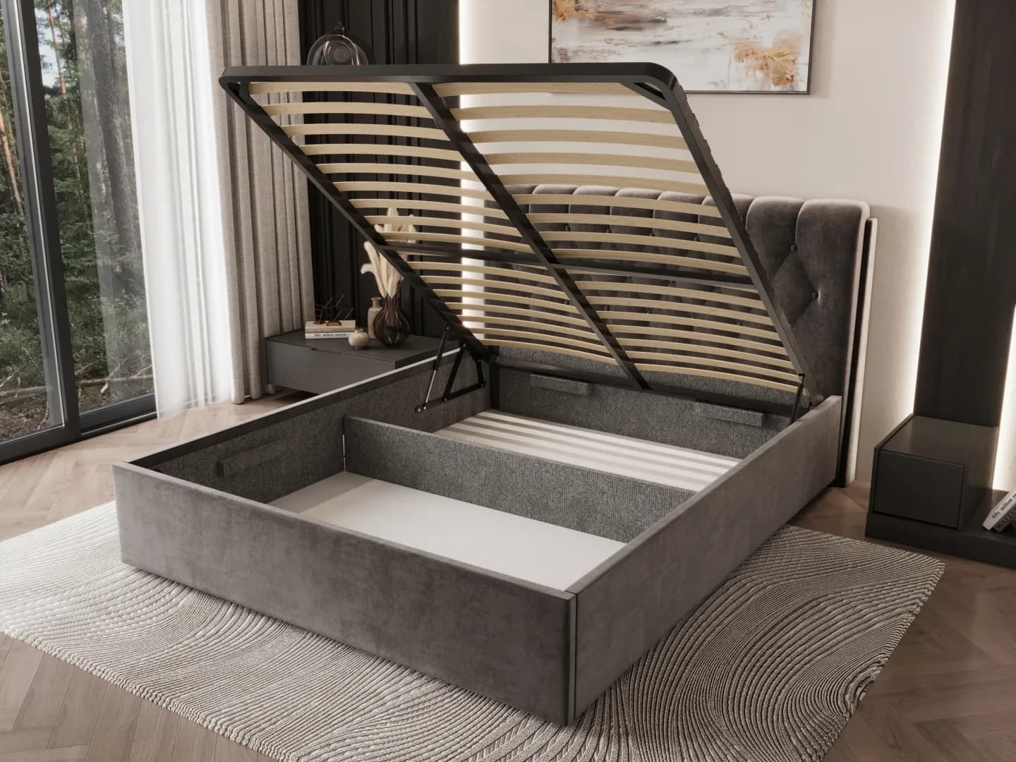 Lova Glorija Lovos Miegamojo baldai