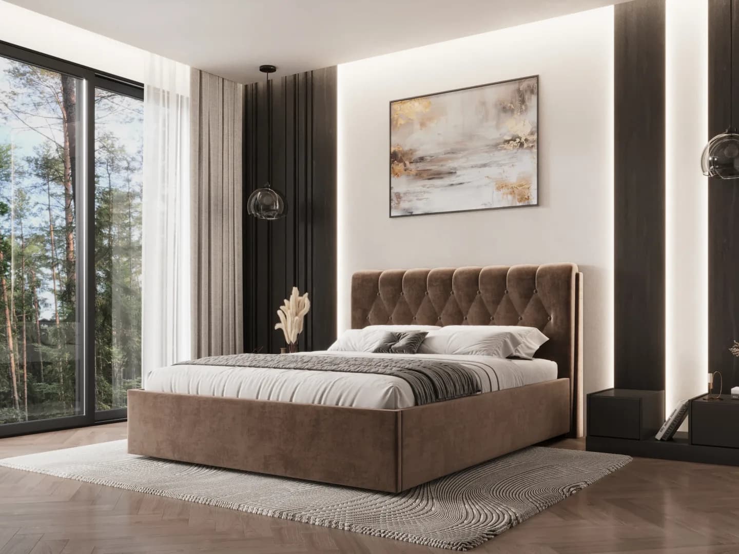 Lova Glorija Lovos Miegamojo baldai