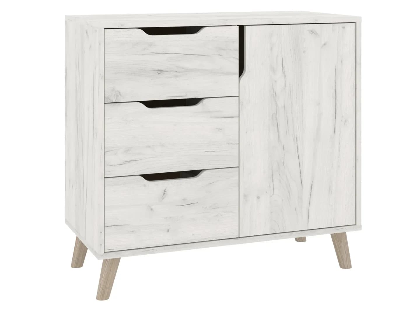 Komoda K-3+1 Retro Komodos Miegamojo baldai Svetainės baldai Vaikų baldai