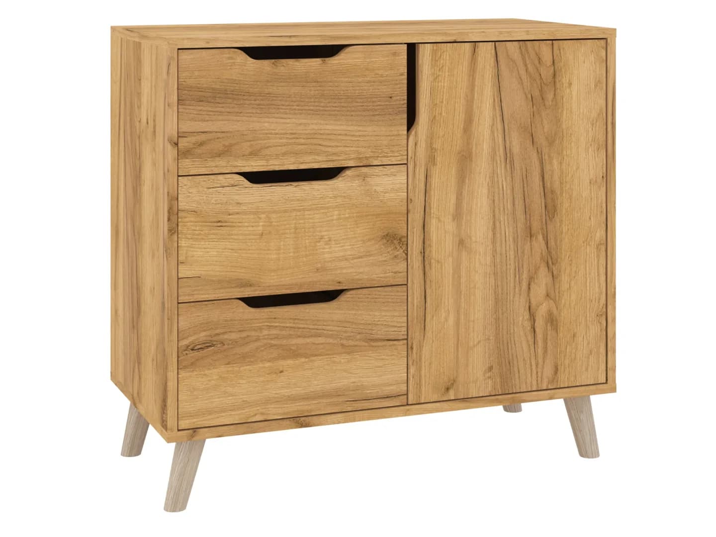 Komoda K-3+1 Retro Komodos Miegamojo baldai Svetainės baldai Vaikų baldai