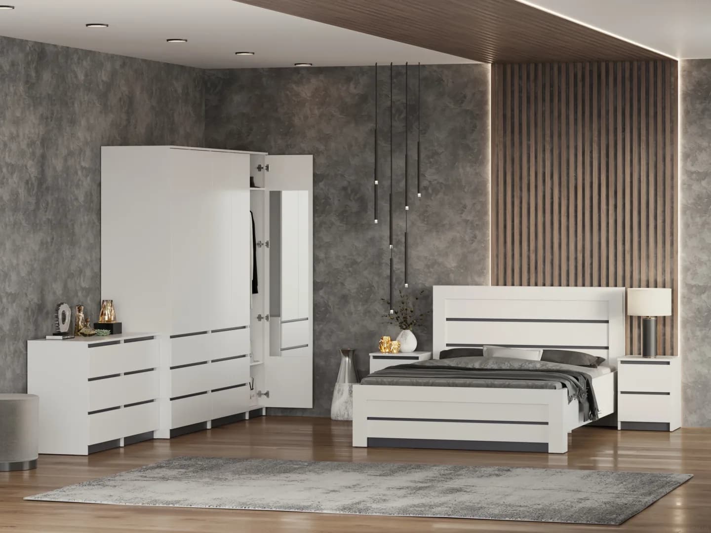 Komoda NS-4 Komodos Miegamojo baldai Svetainės baldai Vaikų baldai