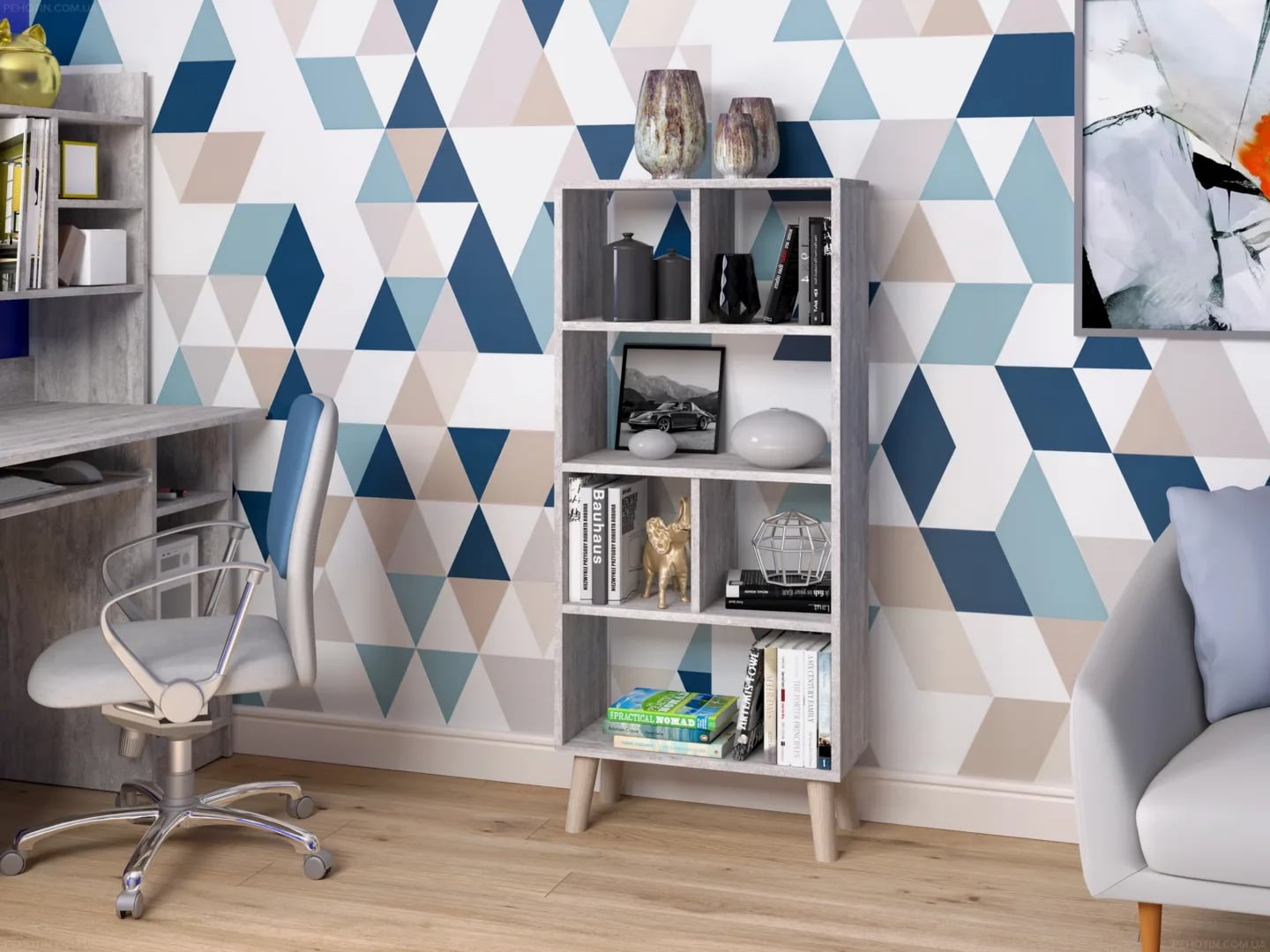 Lentyna Bookshelf-12 Lentynos Svetainės baldai